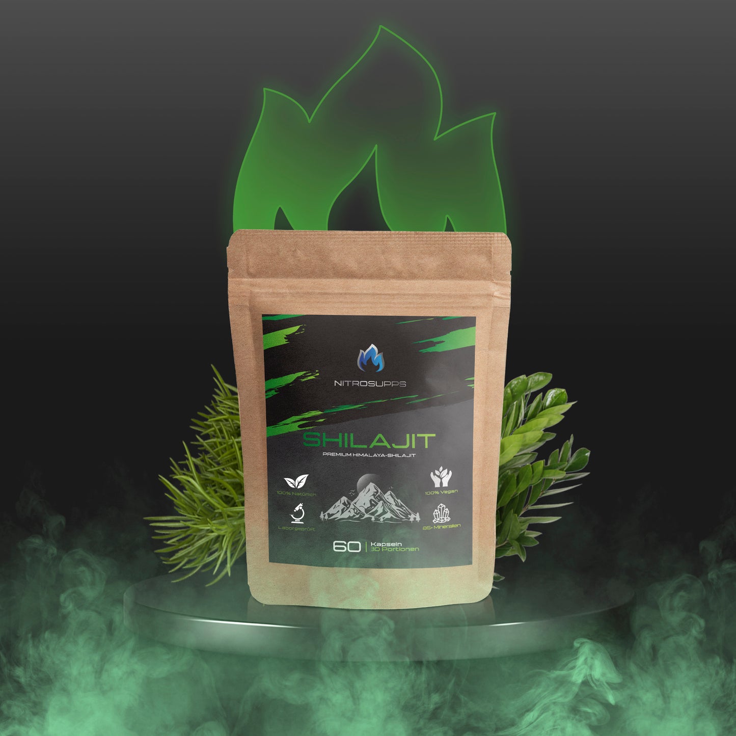 Reines Shilajit Extrakt Kapseln