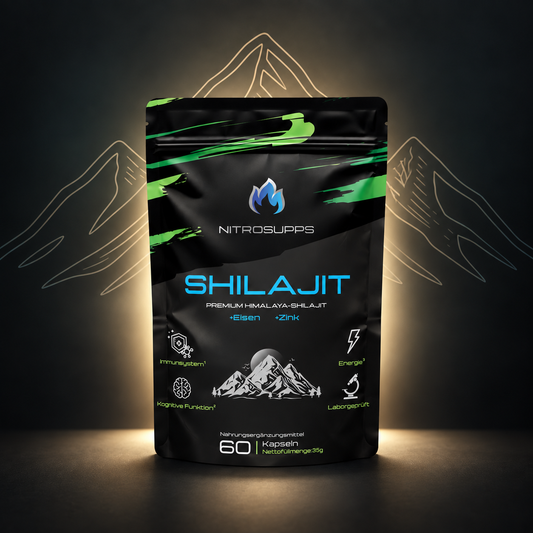 Premium Shilajit Extrakt Kapseln mit Eisen & Zink